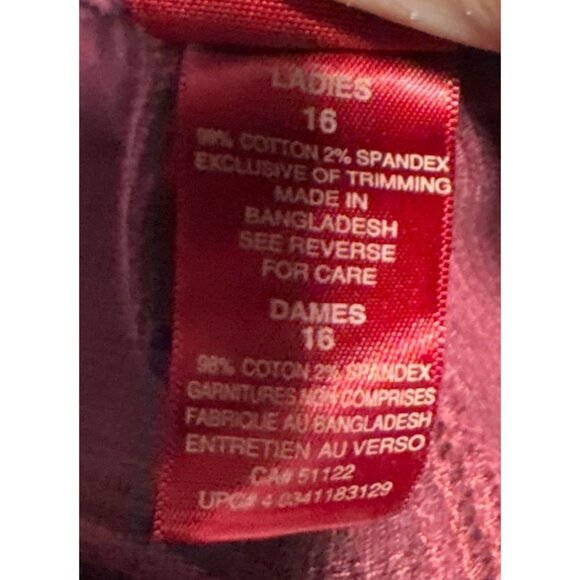 Bum Equipment Ladies Corduroy Jeans In Burgundy Size 16 Petite - Picture 6 of 9